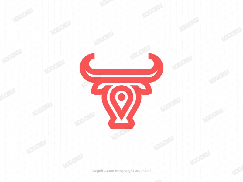 Logotipo Moderno De Ubicación De Red Bull
