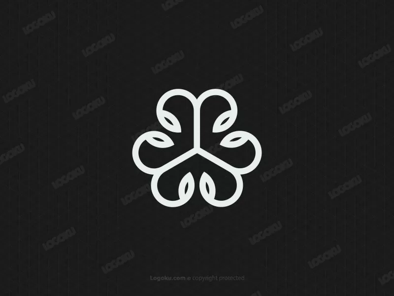 Three Love Leaves Logo