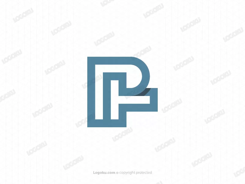 Einzigartiges Pt- oder Tp-Monogramm-Logo
