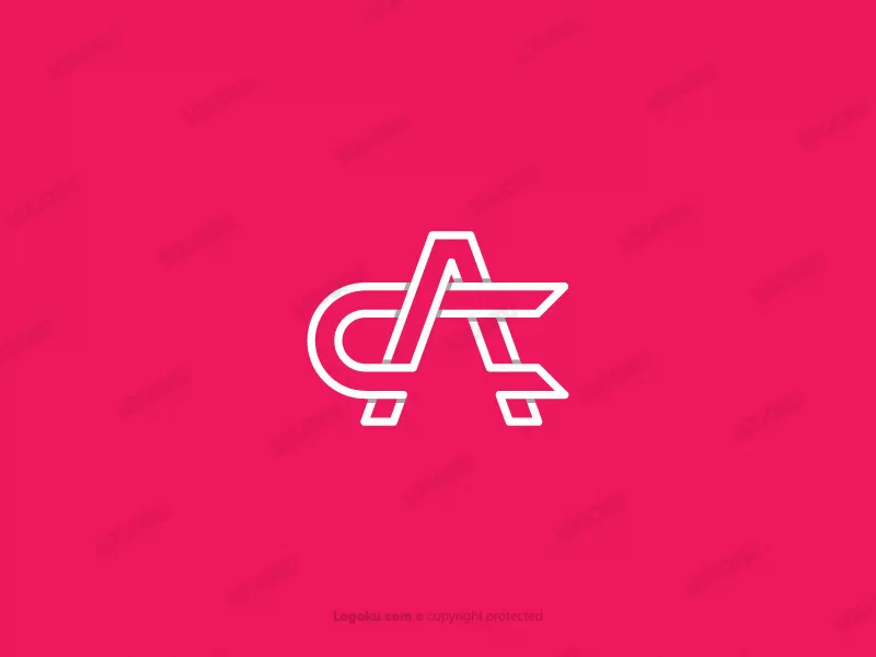 Monogramm-Buchstabe Ac-Logo
