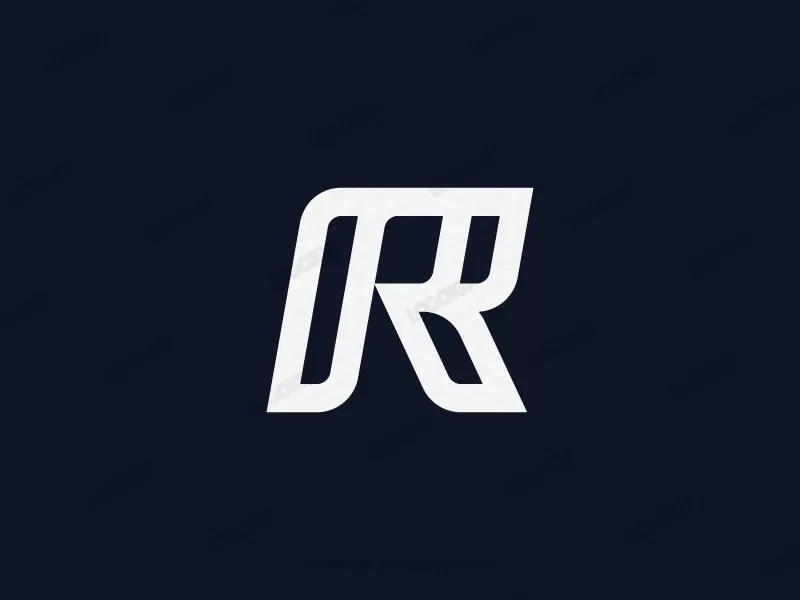 Logo élégant De Lettre R