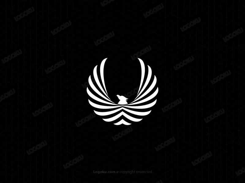 Logotipo De Águila Con Alas