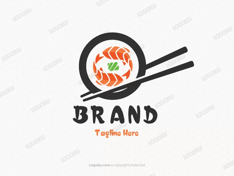 Logo De Saumon Sushi
