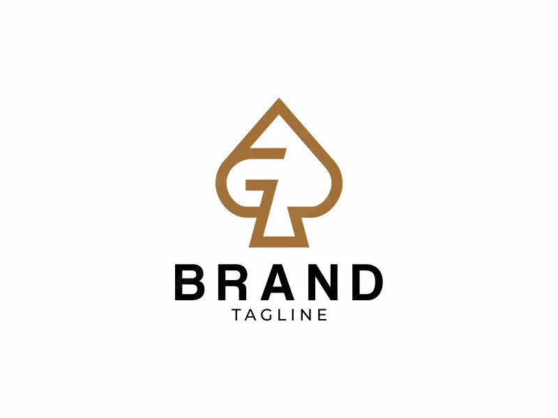 Letter G Spade Logo