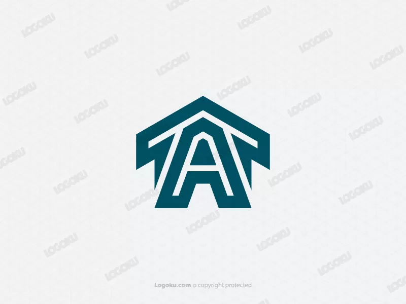 Strong Letter A Home Logo