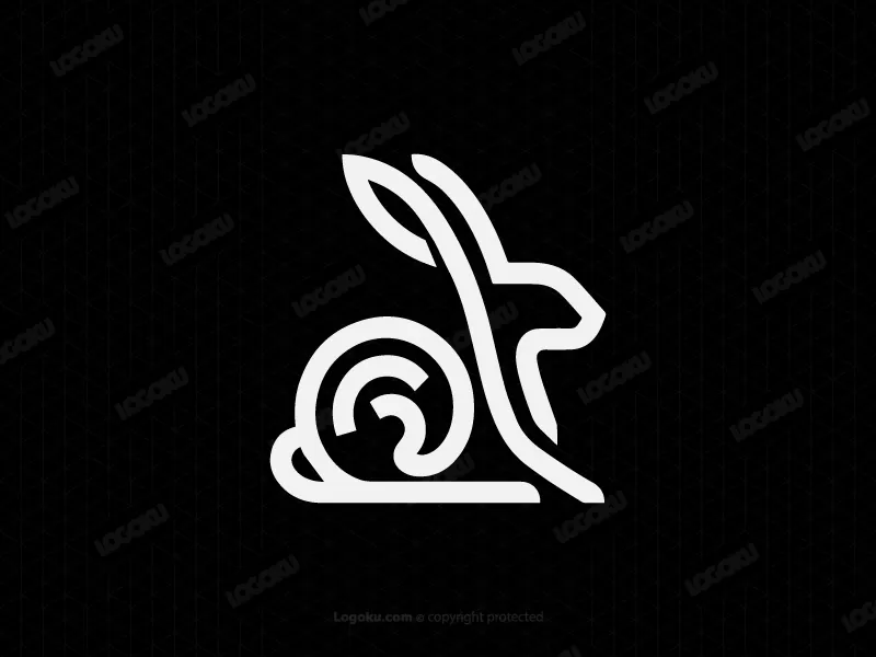 Abstraktes Kaninchen-Logo