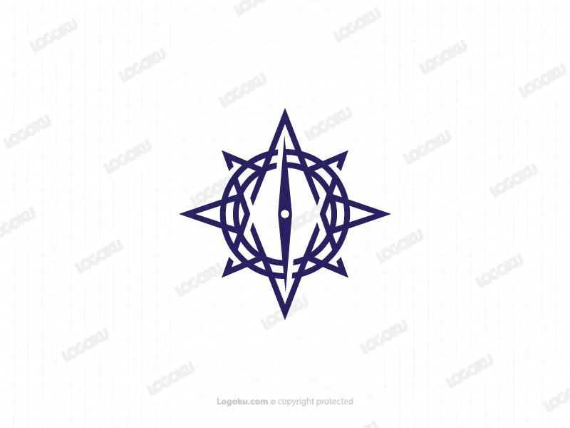 Blaues Kompass-Logo