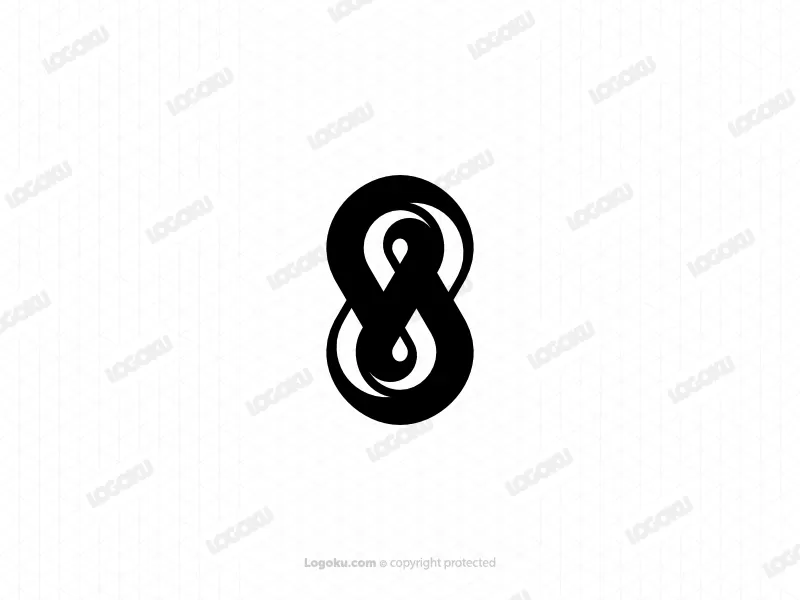 Logotipo Del Infinito Del Número 8