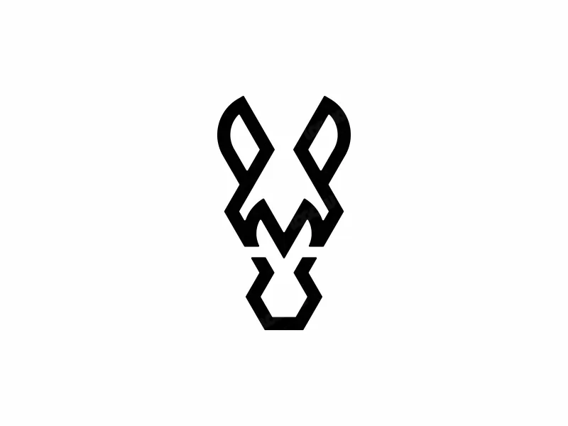 Lettre M Logo Cheval