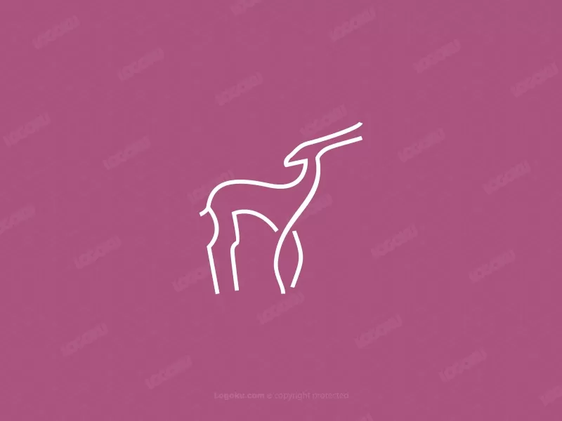 Bellissima antilope disegnata a mano