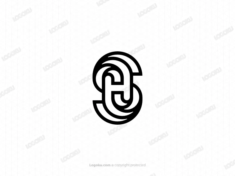 Logotipo De Monograma Hs Letra Sh