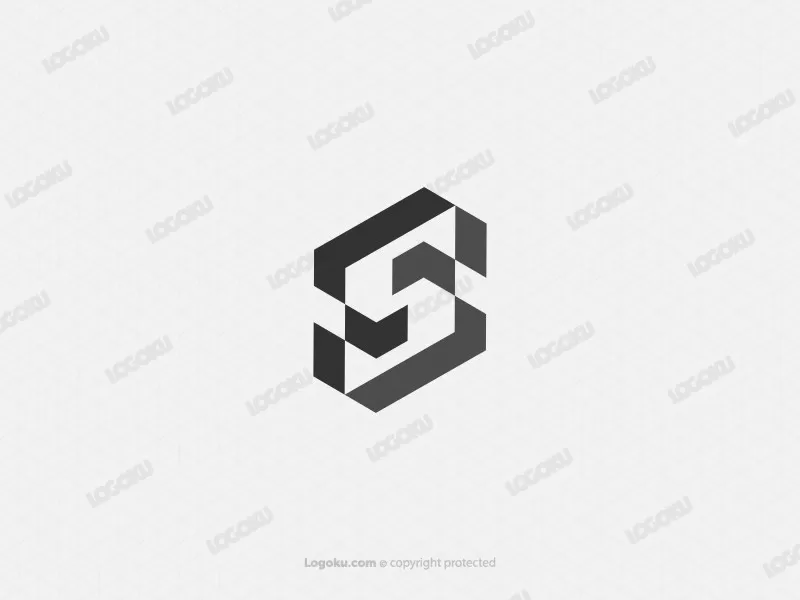 Geometrie-Buchstabe S-Logo