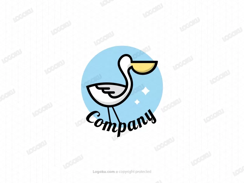 Carino logo del pellicano