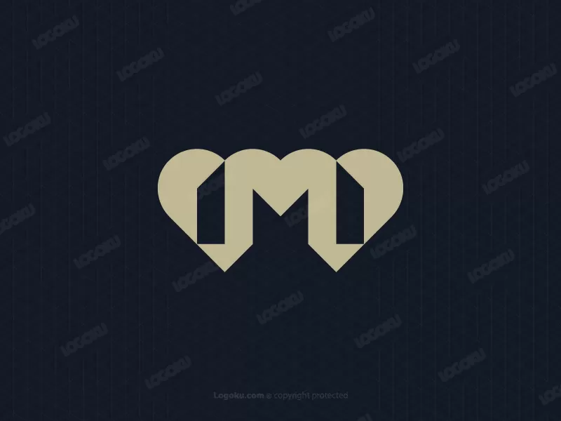 Logotipo Del Amor Del Edificio M