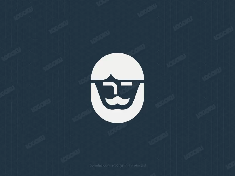 Authoritative Old Man Face Logo