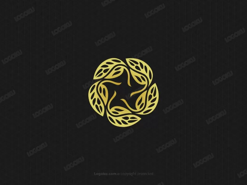 Goldenes Nuture-Logo