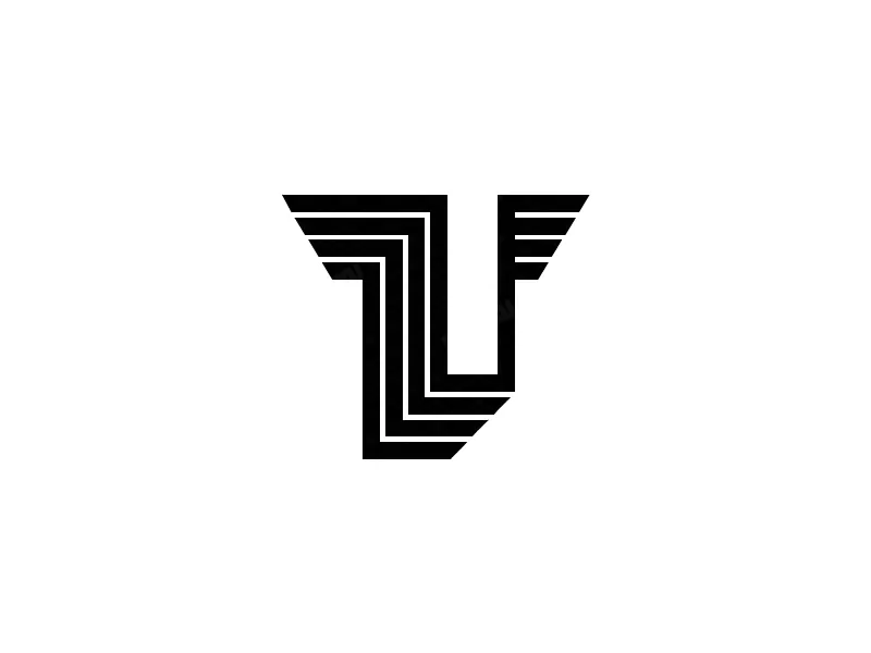 Logotipo De Alas De Letra T