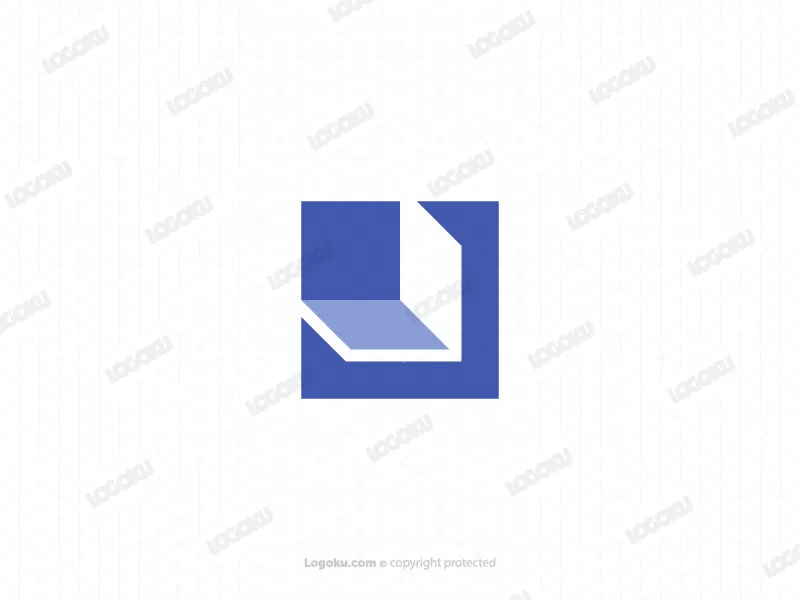 Logotipo De Cubo Cuadrado Minimalista