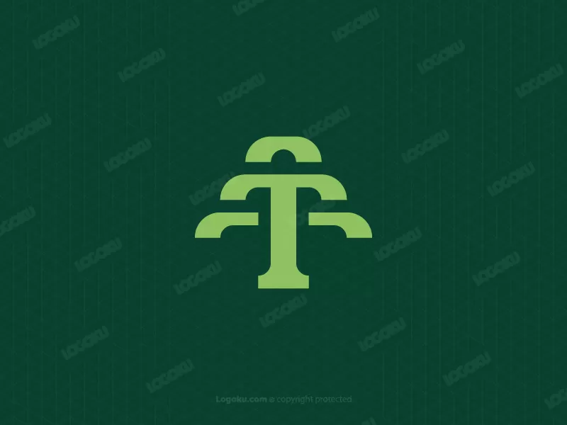 شعار شجرة حرف T