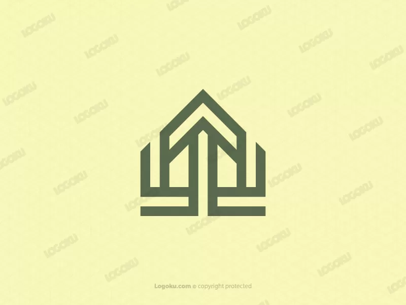 Logo De Flèche De Maison