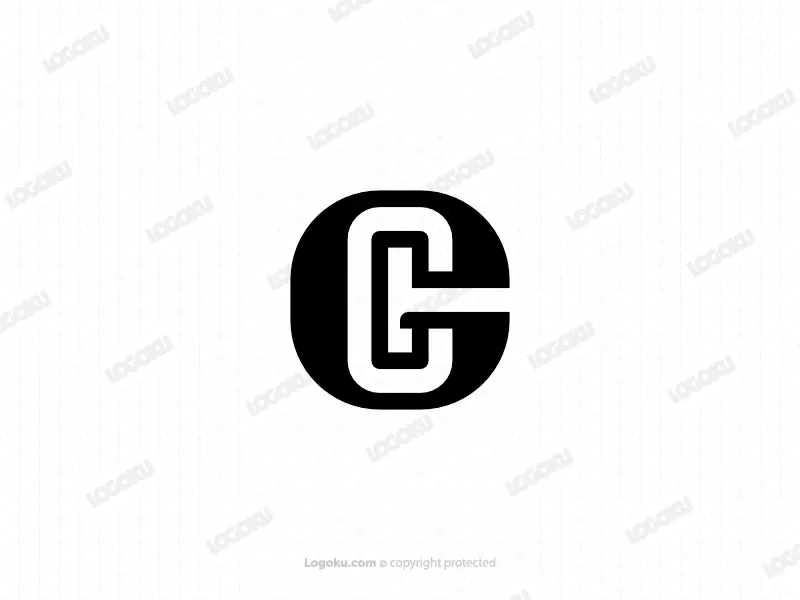 Lettre Gc Ou Cg Monogramme Logo