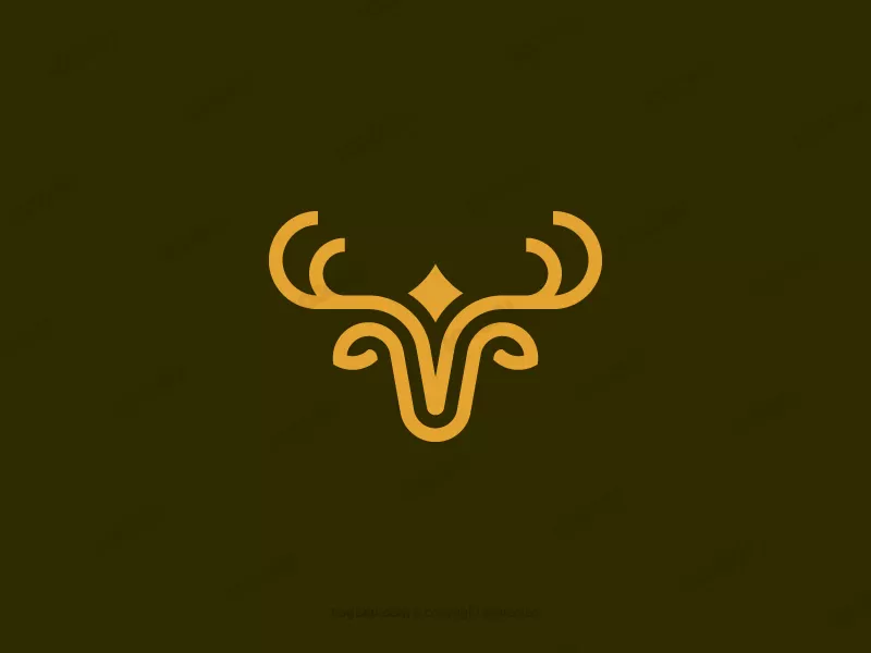 Modern Star Deer Logo