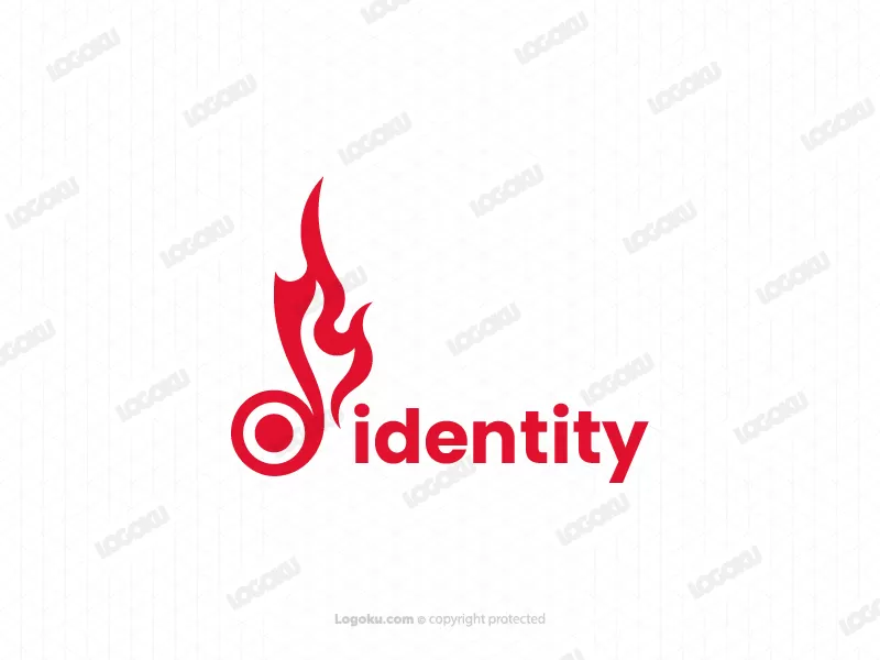 Logotipo Moderno De Música De Fuego