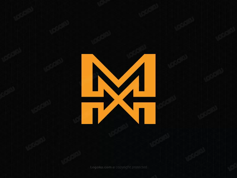 Logotipo De Flecha Letra M