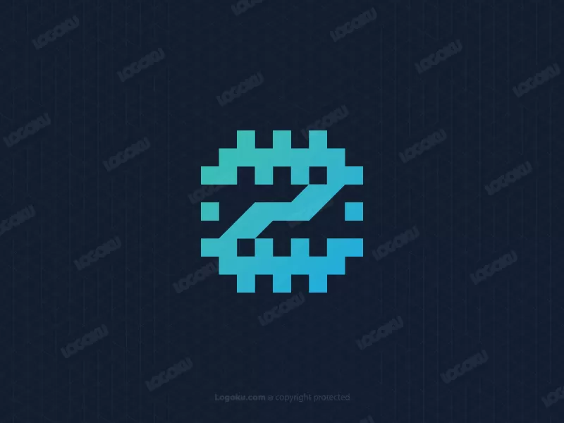 Logotipo De Chip Letra Z