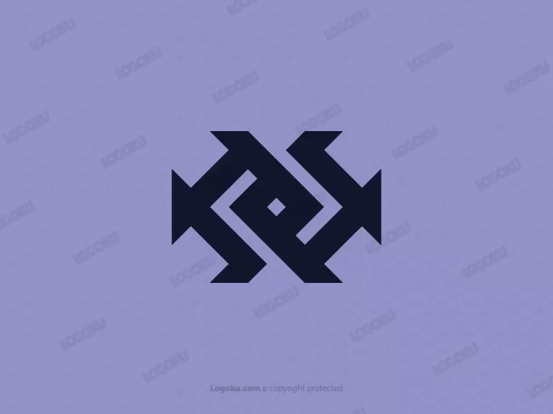 Logotipo De Pez Letra X