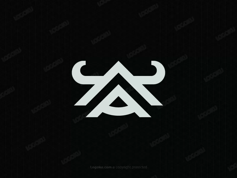Lettre A Logo Taureau