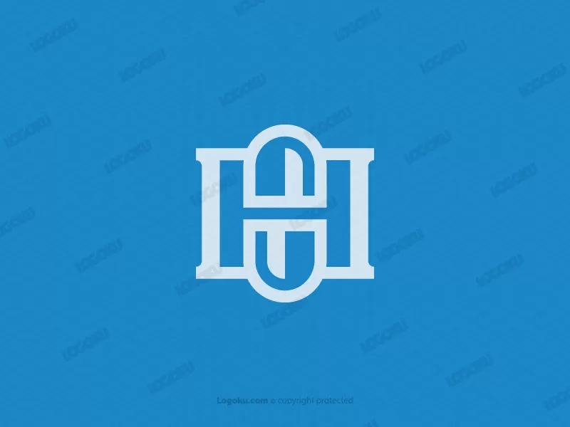Logotipo De La Cápsula De La Letra H