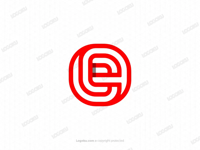 Logotipo De Monograma Inicial De Letra Oe Eo