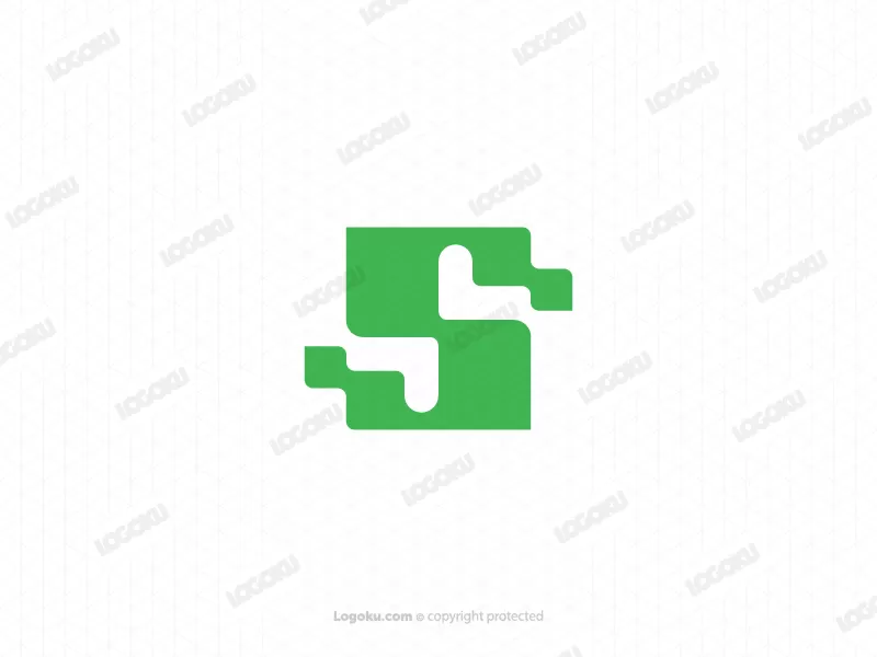 Einzigartiges Digitales S-letter-logo