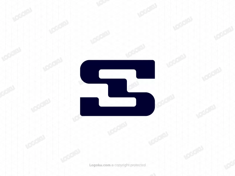 Logotipo Minimalista Inicial S