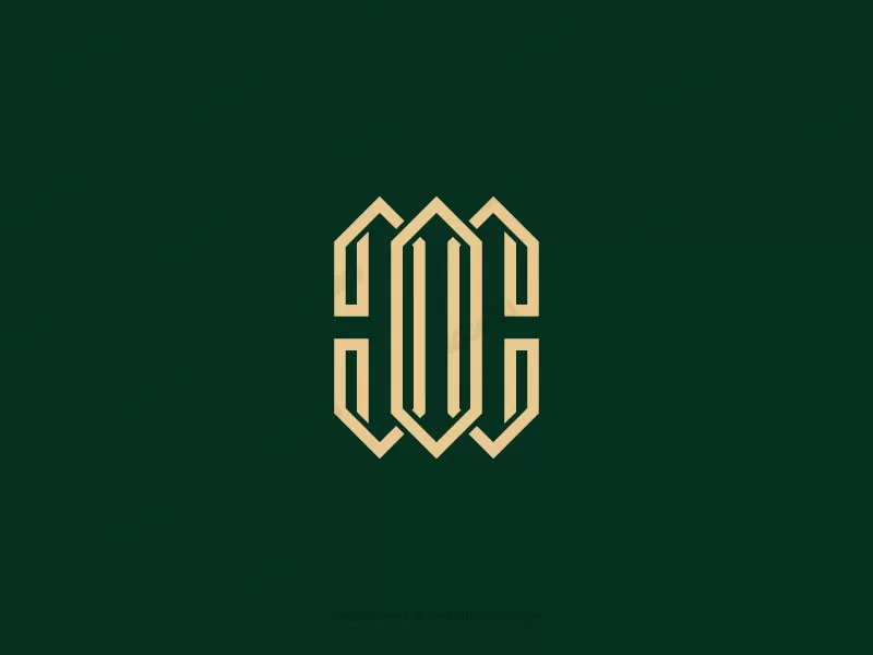 Elegant Coc Letter Monogram Logo