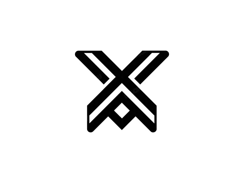 Lettre X Ou Xa Logo