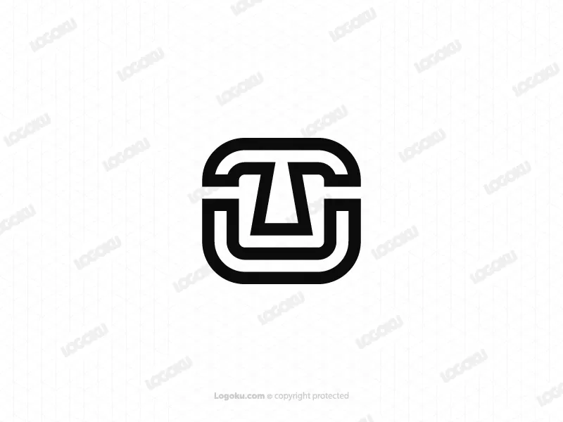 Geometric Ut Tu Letter Logo