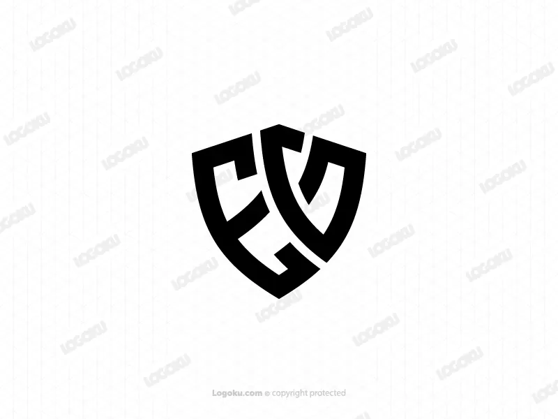 Buchstabe E-schild-logo