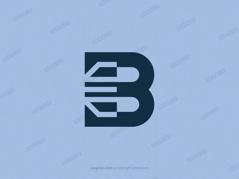 Logotipo De Tecnología De Letra B