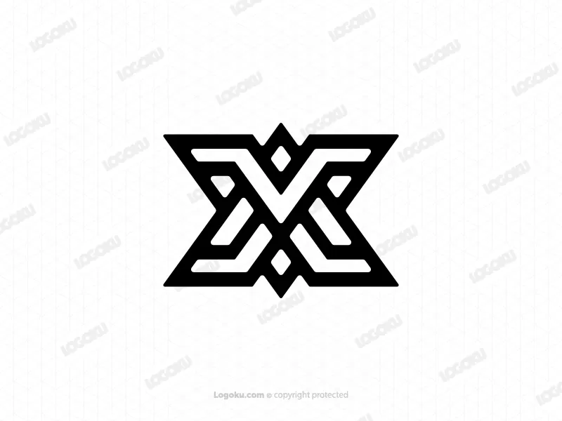 Xav Letra Xva Logotipo Inicial