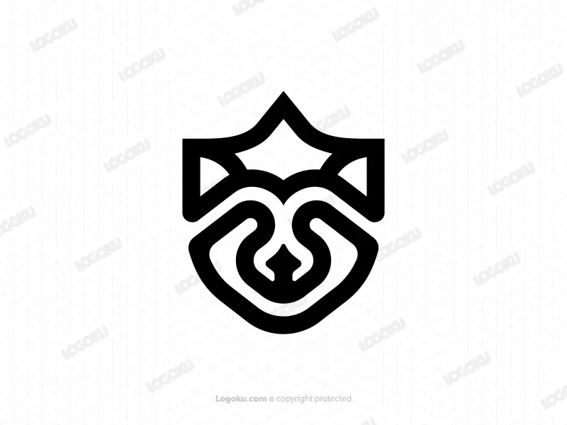Logo Géométrique De Raton Laveur