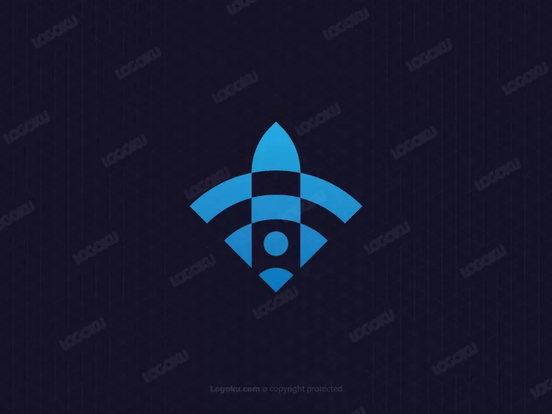 Logotipo De Señal De Cohete