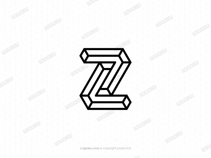Imposible Logotipo De Letra Z O N