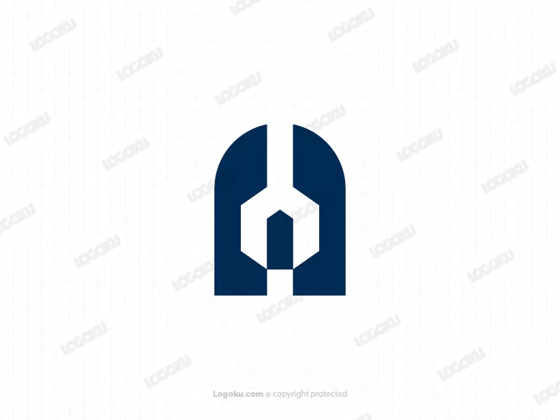 Unique Letter A Wrench Logo