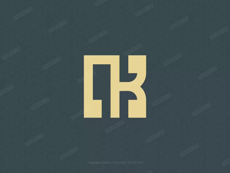 Quadratischer Buchstabe K-logo