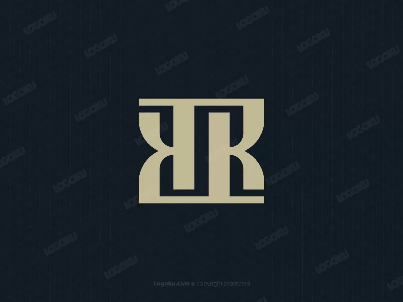 Logotipo Del Monograma Tr