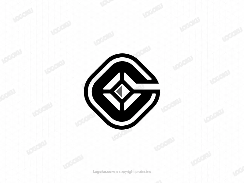 Logo D'identité De Diamant De Lettre G
