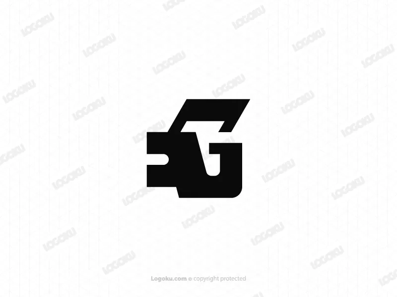 Modern Letter G Lion Logo