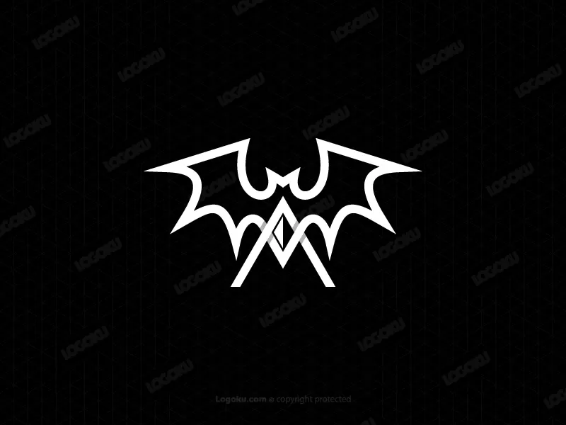 حرف A شعار الماس والخفافيش
